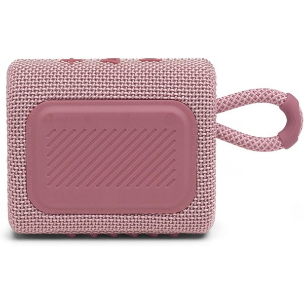 JBL Tune 510BT - 핑크색 블루투스 오버이어 헤드폰 - 핸즈프리 통화 기능이 있는 접이식 헤드폰 & 핑크색 GO 3 소형 블루투스 박스 - 여행용 방수 휴대용 스피커