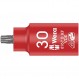 WERA 05004923001 8767 B VDE HF TORX® Zyklop 비트 소켓, 절연, 고정 기능 포함, 3/8 드라이브, TX 30 x 55 mm