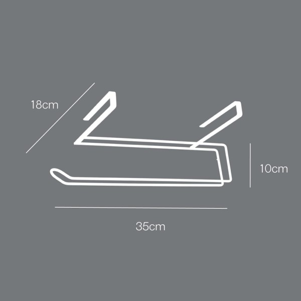 Metaltex 364935039 Easy Roll 캐비닛 인서트 페이퍼 롤 홀더, Polytherm, 35x18x10cm 1개 실버