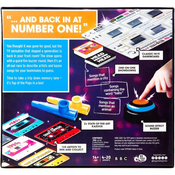Top of The Pops Party Game - No.1 패밀리 뮤직 보드게임