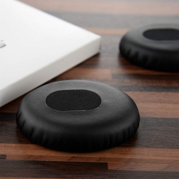 Bose QC3 ON-Ear, QuietComfort 3 헤드폰 이어패드 헤드셋 이어패드 수리 부품(검은색)용 Geekria QuickFit 교체용 단백질 가죽 이어패드