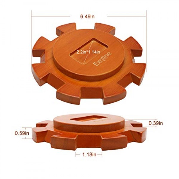 Exqline 멕시코 기차 도미노 액세서리 - 6.5 멕시코 기차 허브 센터피스, 8개의 금속 멕시코 기차 마커 및 70시트 멕시코 기차 스코어 패드 포함 훌륭한 멕시코 기차 도미
