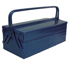 TRUSCO GL-470-B 2단 도구 상자, 18.6 x 8.7 x 11.4인치(472 x 220 x 289cm), 파란색
