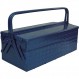 TRUSCO GL-470-B 2단 도구 상자, 18.6 x 8.7 x 11.4인치(472 x 220 x 289cm), 파란색