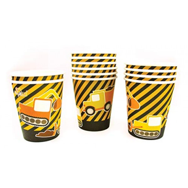 TINYMILLS 건설 파티 용품 식기 세트 12 9