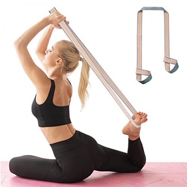 요가 매트 스트랩, 조절 가능하고 내구성이 뛰어난 요가 매트 캐리어 및 스트레칭 스트랩, 다양한 색상 선택