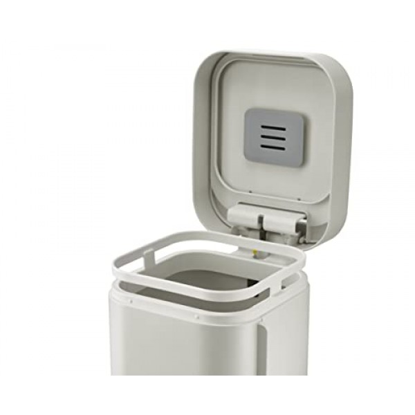 Joseph Joseph Porta 40L 편리한 페달 휴지통, 콘크리트 그레이