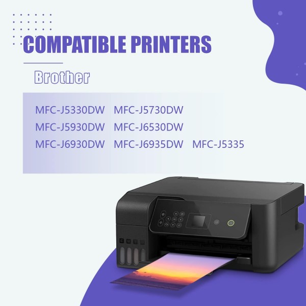 YINGCOLOR LC3217 LC3219XL 잉크 카트리지 Brother 3219XL LC3219 LC 3217 3219 잉크 카트리지 Brother MFC-J6930DW MFC-J6530DW MFC-J5530DW MFC-J5330DW MFC-J53355