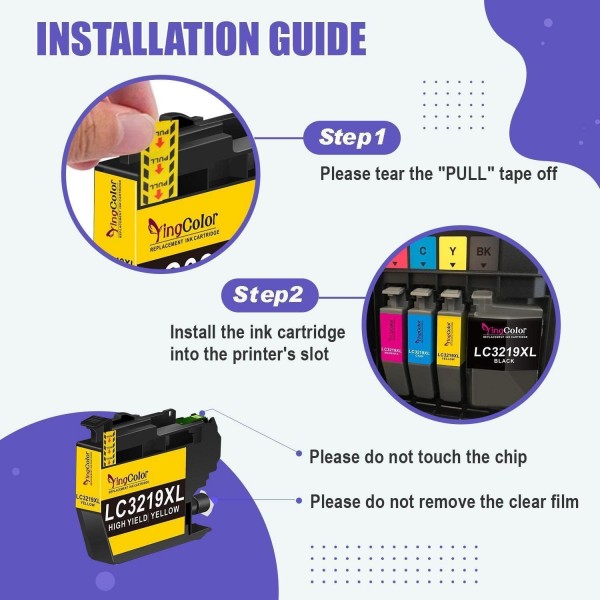 YINGCOLOR LC3217 LC3219XL 잉크 카트리지 Brother 3219XL LC3219 LC 3217 3219 잉크 카트리지 Brother MFC-J6930DW MFC-J6530DW MFC-J5530DW MFC-J5330DW MFC-J53355