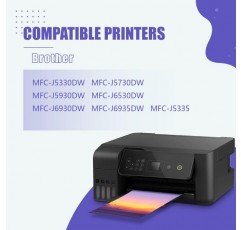 YINGCOLOR LC3217 LC3219XL 잉크 카트리지 Brother 3219XL LC3219 LC 3217 3219 잉크 카트리지 Brother MFC-J6930DW MFC-J6530DW MFC-J5530DW MFC-J5330DW MFC-J53355