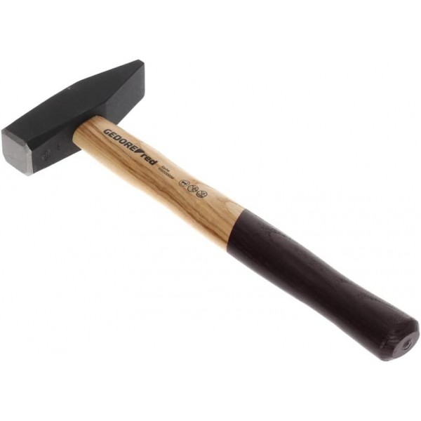 GEDORE red 나무 손잡이가 있는 엔지니어용 망치, 800g 헤드 웨이트, 물푸레나무 손잡이가 있는 망치, 도구, 단조, R92100032 800g 물푸레나무 손잡이