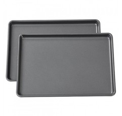 Wilton Easy Layers 시트 케이크 팬, 직사각형 시트 팬, 2피스 베이킹 시트 세트, 강철