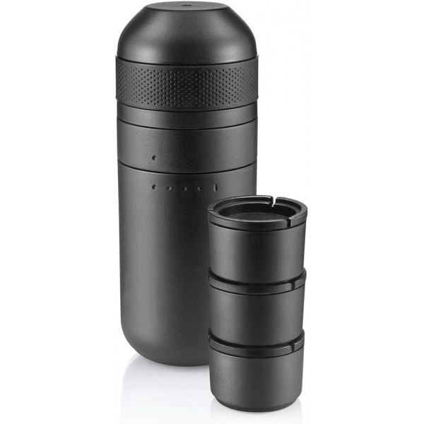 WACACO 미니프레소 키트, Minipresso GR용 액세서리, Lungo Espresso용 필터 바구니 3개가 있는 대형 물 탱크