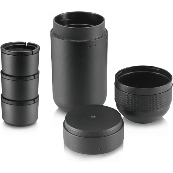 WACACO 미니프레소 키트, Minipresso GR용 액세서리, Lungo Espresso용 필터 바구니 3개가 있는 대형 물 탱크