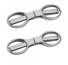 2Pcs 접는 가위, 안전한 휴대용 여행 가위, 홈 오피스에 사용되는 스테인레스 스틸 텔레스코픽 커터, 안전 휴대용 여행 여행 가위