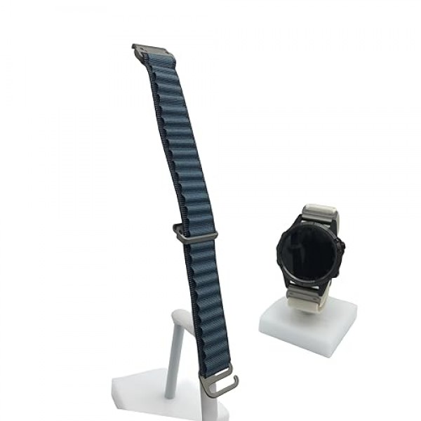 Garmin 시계용 세련된 26mm 알파인 루프 스트랩 - FENIX 7X, 5X, 6X Pro용 프리미엄 나일론 밴드 - 남성 및 여성용 패션 시계 액세서리