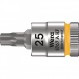 WERA 05003365001 8767 고정 기능이 있는 HF TORX® Zyklop 비트 소켓, 1/4 드라이브, TX 25 x 28mm