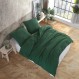 Vency 일반 이불 커버 220 x 240 cm, 베갯잇 2개 포함 65 x 65 cm 녹색 - 지퍼가 있는 성인용 침대 린넨 220 x 240 cm - 면 침대 린넨 240 x 220 cm Vert