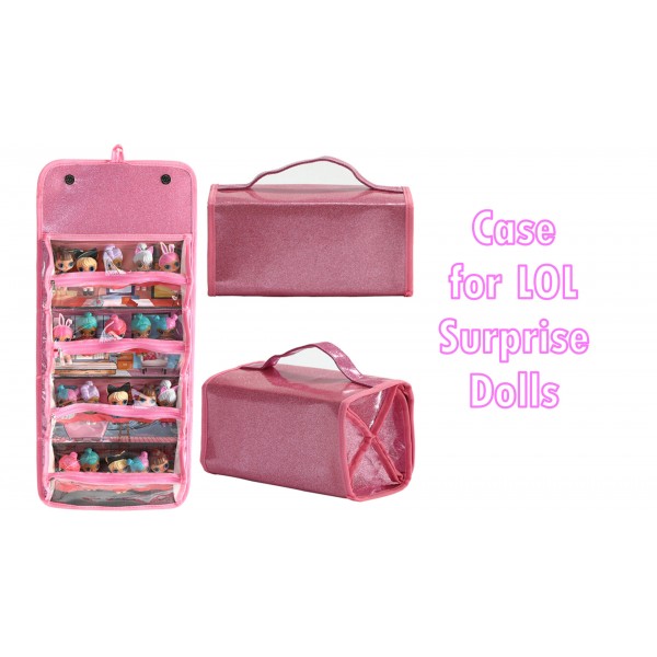 모든 LOL 서프라이즈 인형과 호환되는 인형용 Leeche 보관 및 디스플레이 케이스, 간편한 운반 보관 정리함 클리어 뷰 케이스(인형은 포함되지 않음)