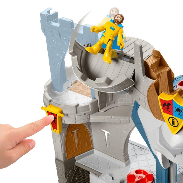 Fisher-Price Imaginext HCG45 라이온 킹덤 중세 플레이 세트 피규어 포함 3~8세 장난감