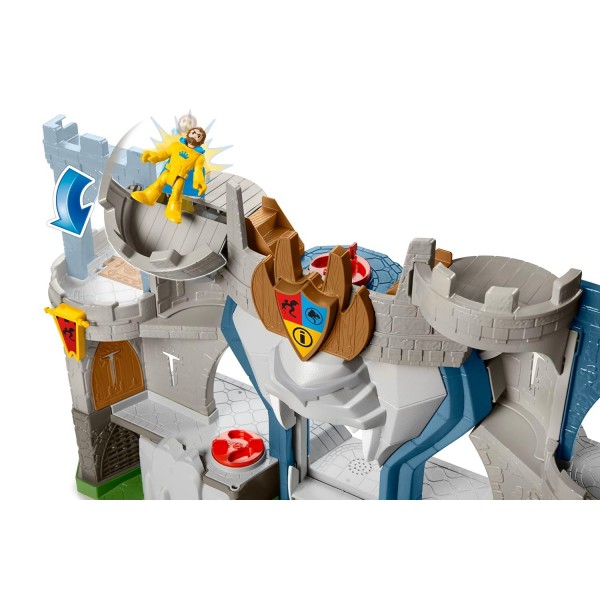 Fisher-Price Imaginext HCG45 라이온 킹덤 중세 플레이 세트 피규어 포함 3~8세 장난감