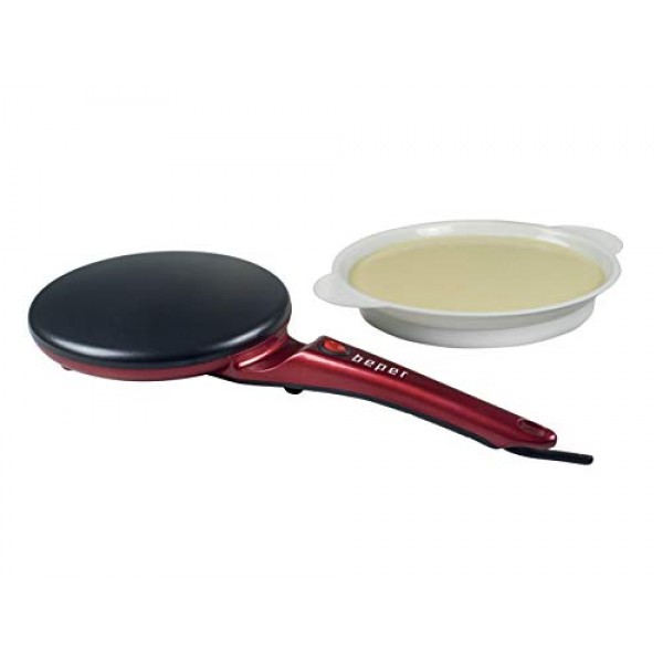 Beper BT.710Y 전기 크레이프 레드 및 블랙, 800W 및 Westmark 크레이프 주걱, 길이: 33 cm, 젠틀, 블랙, 28662270