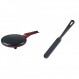 Beper BT.710Y 전기 크레이프 레드 및 블랙, 800W 및 Westmark 크레이프 주걱, 길이: 33 cm, 젠틀, 블랙, 28662270