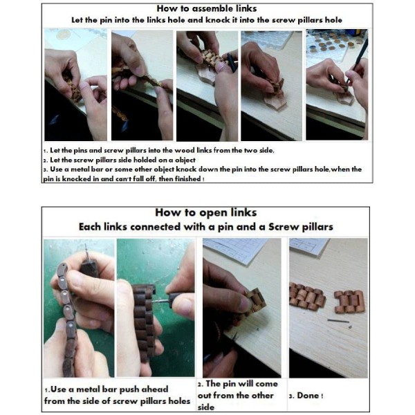 티크목으로 만든 훌라걸 수제 나무 시계 - Kahala #7T