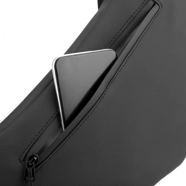 LOCAL LION 가슴 가방 도난 방지 슬링 가방 크로스 바디 가방 숄더백 남성 여성 패니 팩 방수 블랙 블랙 6-l