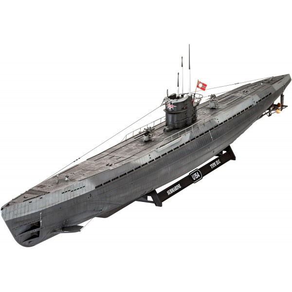 Revell RV05166 05166 U-Boot 독일 잠수함 유형 IX C U67/U154, 선박 모델 키트 1.72, 1.06 m True to the Original Advanced Model Kit, 도색되지 않음, 1/72