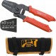 Engineers Precision Crimping Pliers PA-09 80개의 서로 다른 핀 및 D-Sub 커넥터 접점에 걸친 AWG32-AWG20 전선용 최고의 정밀 압착 도구, 내유성 그립(PA-09 + 무료 도구 파우치)