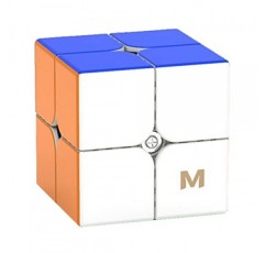 HELLOCUBE YJ MGC2 엘리트 V2 2x2 자기 스티커 없는 스피드 큐브 2x2x2 큐브 퍼즐,YongJun 2 by 2 큐브(플래그십)