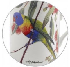 Maxwell & Williams PBD150 Birds of Australia 머그 커피 머그 머그 새: 광대역 진훙 잉꼬 선물 상자형 도자기
