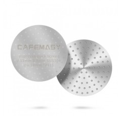 CAFEMASY 에스프레소 퍽 스크린 53mm Breville Espresso Portafilter 필터 바구니 54mm 2pcs 재사용 가능한 커피 필터 금속 하부 샤워 스크린