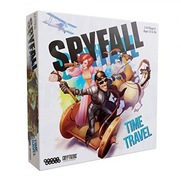 Spyfall 시간 여행 - 완벽한 파티 게임 - 과거와 미래로 가서 스파이를 찾으세요 - 2~8인용 - 청소년 및 성인을 위한 보드 게임 - 13세 이상