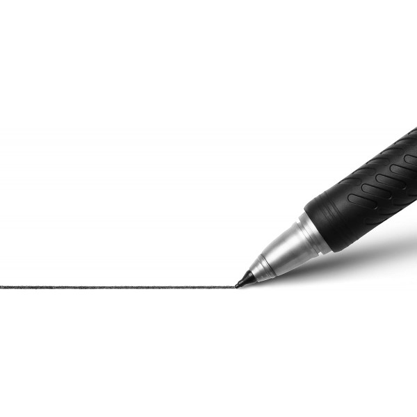 BIC Intensity Marker Ultra Fine, 검정, 12개들이 팩, 선 너비: 0.6mm, 고무 그립 영역 12개 펜 포함