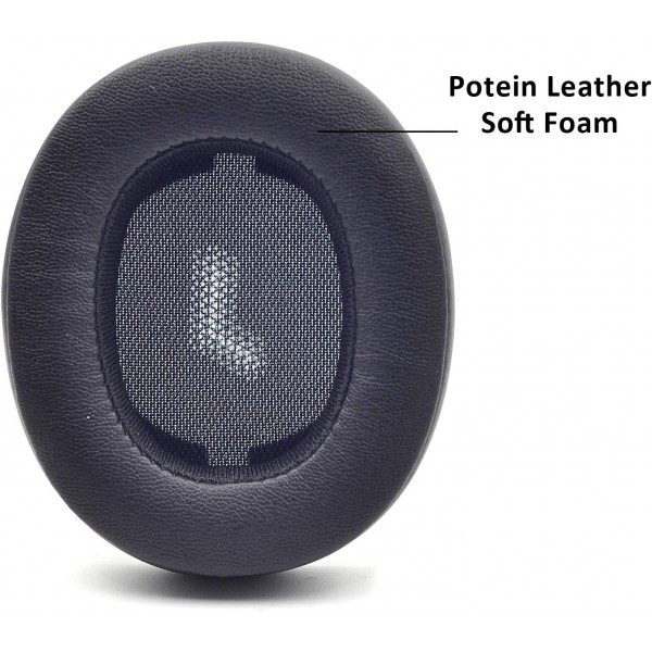 교체 용 이어 패드 폼 쿠션 부품 커버 JBL E55BT E 55 BT 블루투스 무선 헤드셋 Standart Black