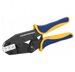 haisstronica 절연 전기 와이어 커넥터용 압착 도구-AWG 22-10 래칫 크림퍼 도구-래칫팅 와이어 압착 도구-절연 커넥터 및 와이어 터미널 HS-9327에 사용 가능