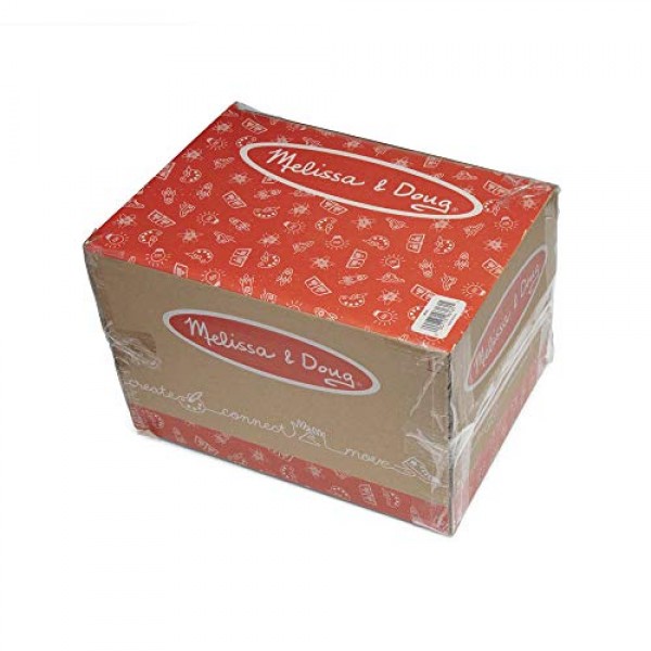 Melissa & Doug 천연 나무 퍼즐 보관 케이스(퍼즐 12개 보관) - 나무 퍼즐 랙 정리함