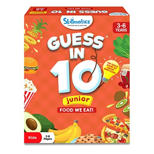 Skillmatics Guess in 10 Junior Animal Kingdom & Food We Eat Bundle, 재미있는 가족 게임, 3~6세