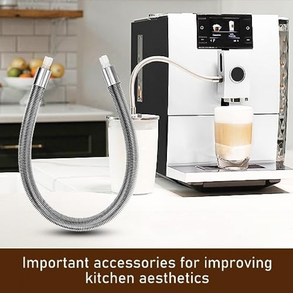 HP3 어댑터가 있는 스테인레스 스틸 밀크 파이프 케이스, jura와 호환 가능 다음 커피 머신 모델: Z8, Z6, J6, S8, S80, E8, E8 Chrome, GIGA X8cG2 / X8G2, GIGA X3cG2 / X3G2, X8, X10, WE8