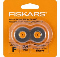 Fiskars 로터리 트리머 티타늄 블레이드 2/Pkg-28mm 직선