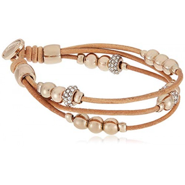 스테인리스 스틸 스트랩을 갖춘 Fossil 여성용 아날로그 쿼츠 시계