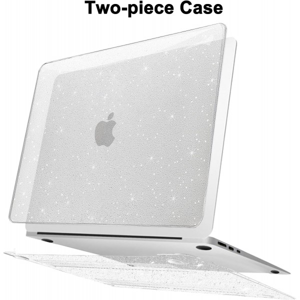 MacBook Air 13.6 인치 2023 2022 M2 A2681과 호환되는 ZAOJUP 케이스, Liquid Retina 디스플레이 터치 ID, 반짝이는 플라스틱 하드 쉘 케이스 + MacBook Air M2 케이스용 키보드 커버, 글리