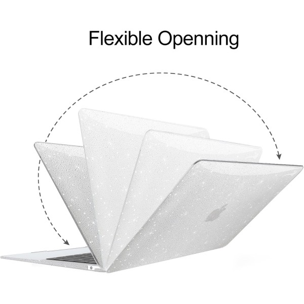 MacBook Air 13.6 인치 2023 2022 M2 A2681과 호환되는 ZAOJUP 케이스, Liquid Retina 디스플레이 터치 ID, 반짝이는 플라스틱 하드 쉘 케이스 + MacBook Air M2 케이스용 키보드 커버, 글리