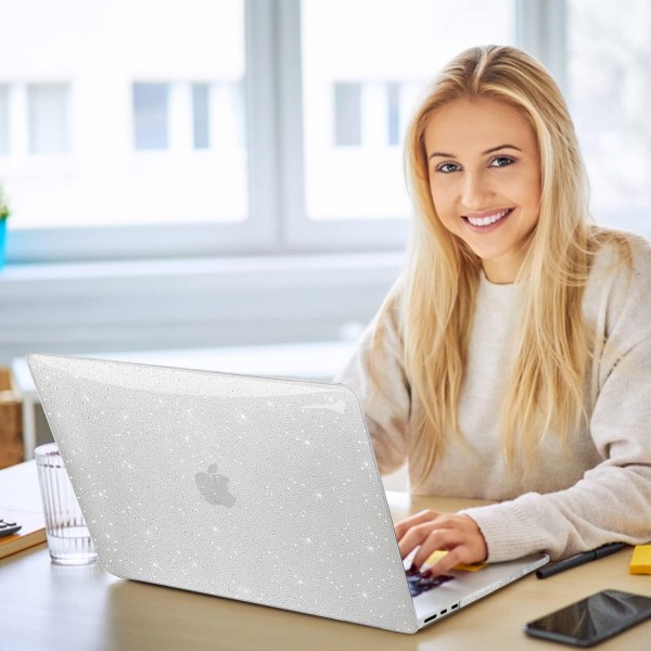 MacBook Air 13.6 인치 2023 2022 M2 A2681과 호환되는 ZAOJUP 케이스, Liquid Retina 디스플레이 터치 ID, 반짝이는 플라스틱 하드 쉘 케이스 + MacBook Air M2 케이스용 키보드 커버, 글리