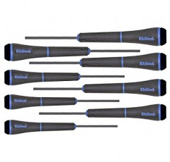 EKLIND 92400 PSD 육각(알렌) 정밀 드라이버 - 8개 세트 미터법 MM 크기 0.7-4