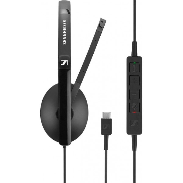 Sennheiser SC 160 헤드셋 USB-C 듀오 508354, Schwarz