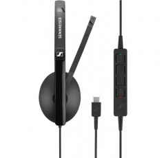 Sennheiser SC 160 헤드셋 USB-C 듀오 508354, Schwarz