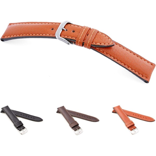 RIOS 1931 남녀공용 시계 스트랩, 버팔로 가죽, ​​모델 콜로라도, 18mm 블랙